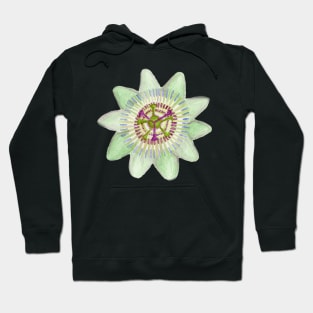 Watercolor Passionflower Hoodie